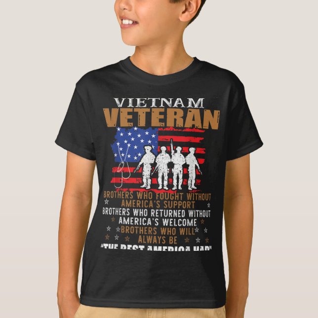 Wir waren das beste Amerika, das Vietnam Veteran B T-Shirt (Vorderseite)