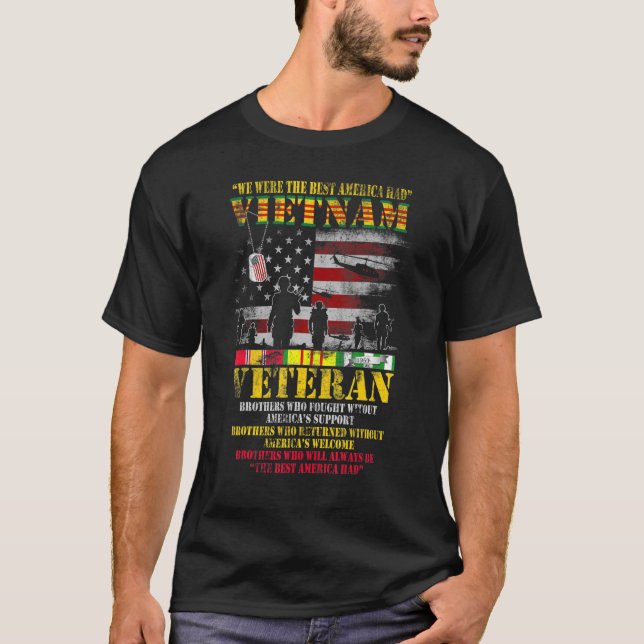 Wir waren das beste Amerika, das Vietnam-Veteranen T-Shirt (Vorderseite)