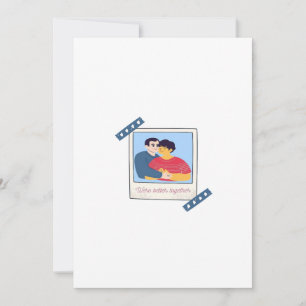Wir waren gemeinsam besser Grafik Minimalistisches Feiertagskarte