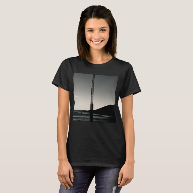 Wir waren hier Frauen schwarzer T - Shirt (Vorne ganz)
