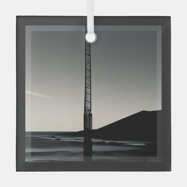 Wir waren hier, Glasquadrat Ornament Aus Glas (Vorderseite)