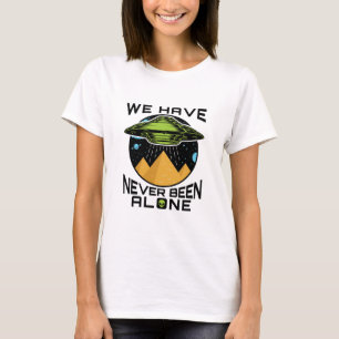 Wir waren noch nie allein alte Außerirdischen Ägyp T-Shirt
