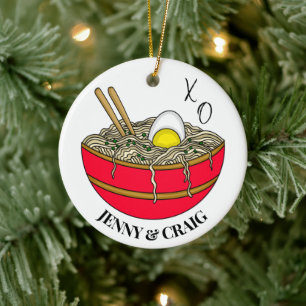 Wir waren Ramen Funny Christmas Puff Keramik Ornament