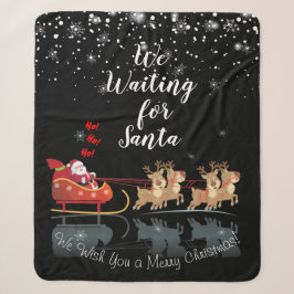 Wir Wartete für Santa Ho! Ho! Ho! Winterurlaub Sherpadecke