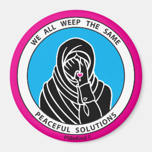 Wir weinen alle gleich 3 Pink_3” Magnet