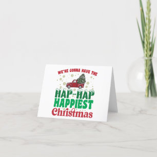 Wir werden das glückseligste Weihnachten haben Dankeskarte