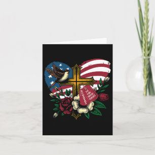 Wir werden den Amerikanischen Flaggentag nie verge Karte