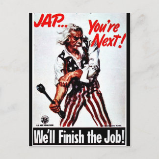 Wir werden den Job beenden! Postkarte
