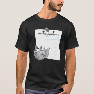 Wir Werden Dich Vermissen Freunde Abschied mit Si T-Shirt