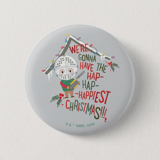 Wir werden die glücklichsten Weihnachten haben Button (Vorderseite)