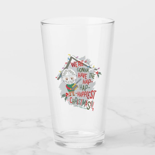 Wir werden die glücklichsten Weihnachten haben Glas (Vorderseite)