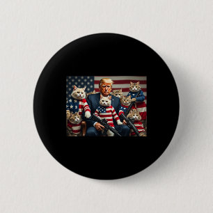Wir werden die Katzen retten Lustige Trump-Wahl 20 Button