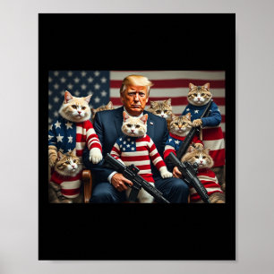 Wir werden die Katzen retten Lustige Trump-Wahl 20 Poster