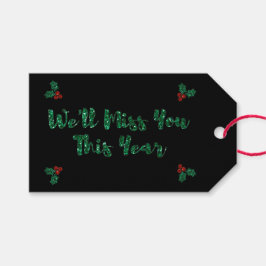 Wir werden dir soziale DistanzWeihnachten verpasse Geschenkanhänger