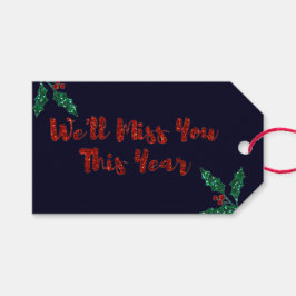 Wir werden dir soziale DistanzWeihnachten verpasse Geschenkanhänger