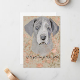 Wir werden durch diese zusammengesetzte flache Kar Mitteilungskarte