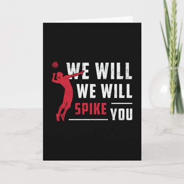 Wir werden euch mit dem Beach Volleyball Player sp Karte (Vorderseite)