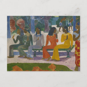 Wir werden heute von Gauguin nicht auf den Markt k Postkarte