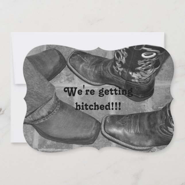 WIR WERDEN HITCHED!!! EINLADUNG (Vorderseite)