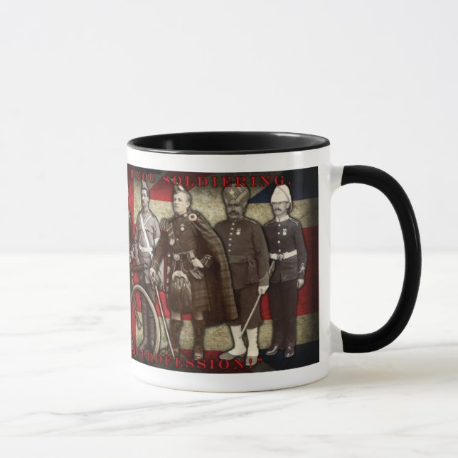 "Wir werden Ihnen soldiering" Kaffee-Tasse Tasse (Rechts)