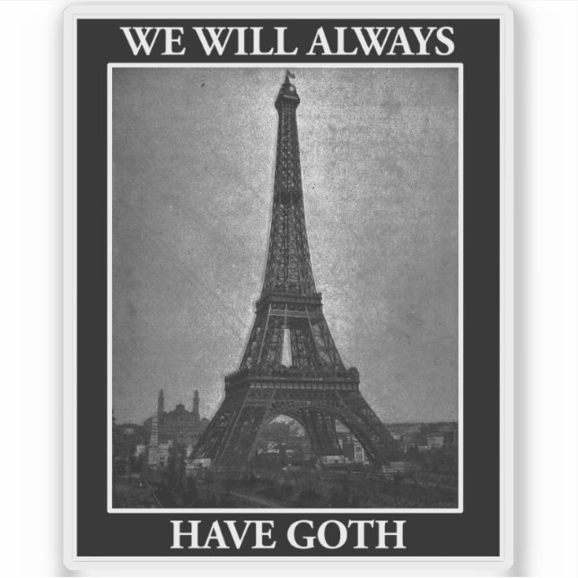 Wir werden immer gut sein aufkleber (Vorderseite)