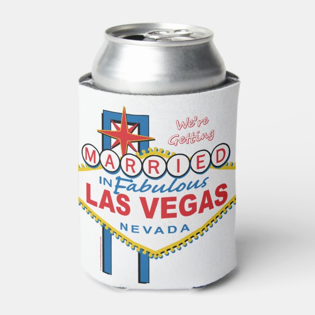 Wir werden in Las Vegas heiraten Dosenkühler (Kanne Vorderseite)