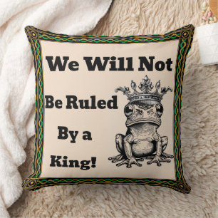 Wir werden nicht von einem King-Throw-Kissen regie Kissen