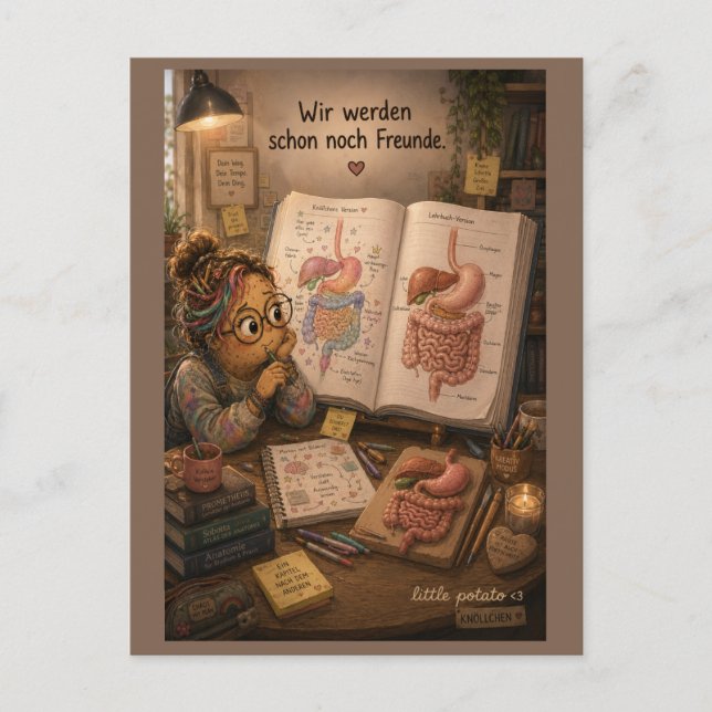Wir werden schon noch Freunde Postkarte (Vorderseite)