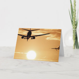 Wir werden wieder pandemische Reise fliegen Feiertagskarte