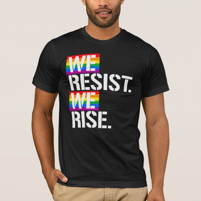 Wir widersetzen uns dem Aufstieg T-Shirt (Vorderseite)