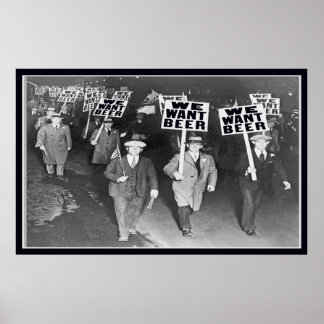 WIR WOLLEN BIER! POSTER