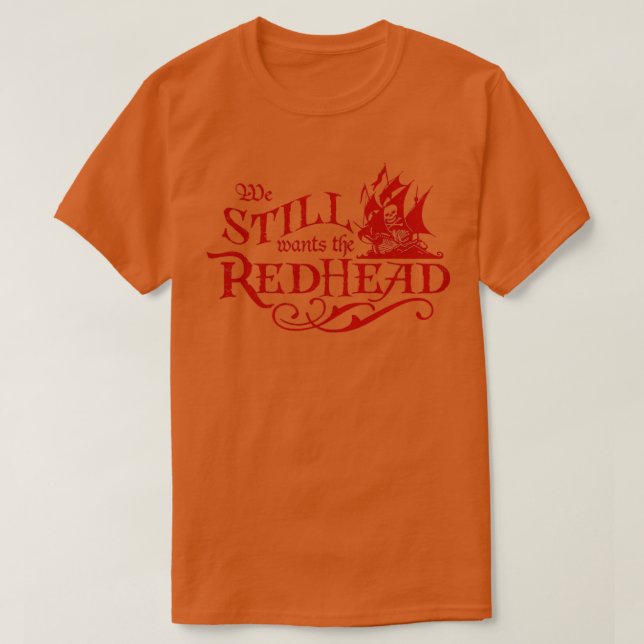 Wir Wollte den Roten Karibik-Piraten T-Shirt (Design vorne)