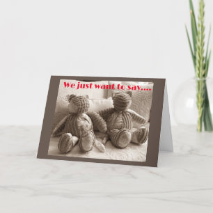 "WIR" WÜNSCHEN "DIR" EIN SEHR FREUNDLICHES CHRISTM FEIERTAGSKARTE