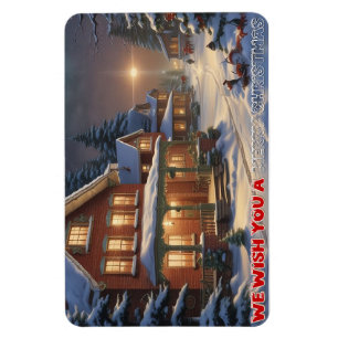 Wir wünschen ein frohes Weihnachtsfest - 004 Magnet