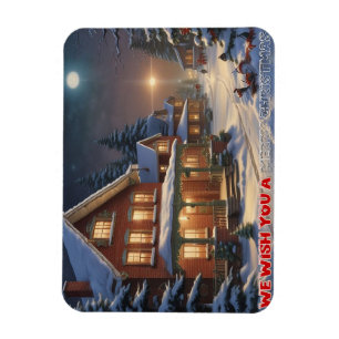 Wir wünschen ein frohes Weihnachtsfest - 004 Magnet