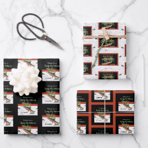 Wir wünschen Euch ein wirklich fliegendes Fischfil Geschenkpapier Set