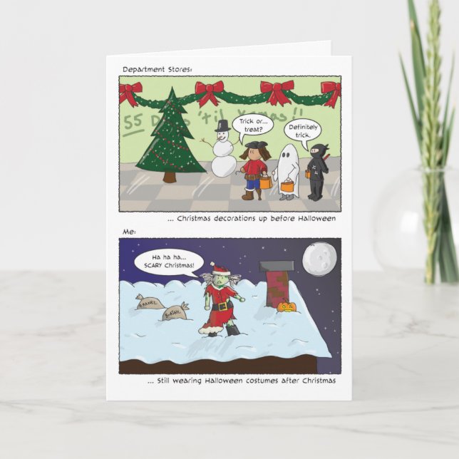 Wir wünschen Ihnen ein beängstigendes Weihnachten (Vorderseite)