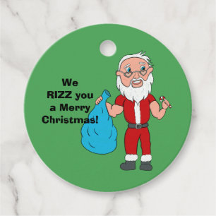 Wir wünschen Ihnen ein frohes Weihnachten, maßgesc Geschenkanhänger