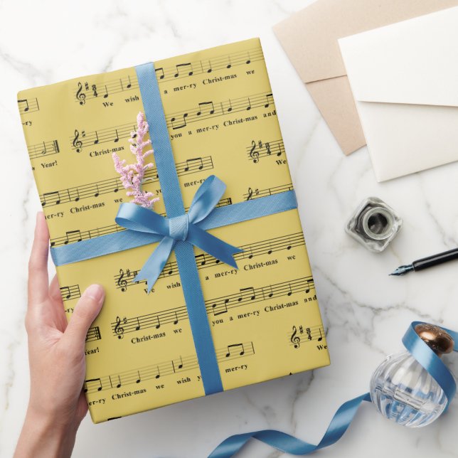 Wir wünschen Ihnen ein frohes Weihnachts-Musical-S Geschenkpapier (Schenken)