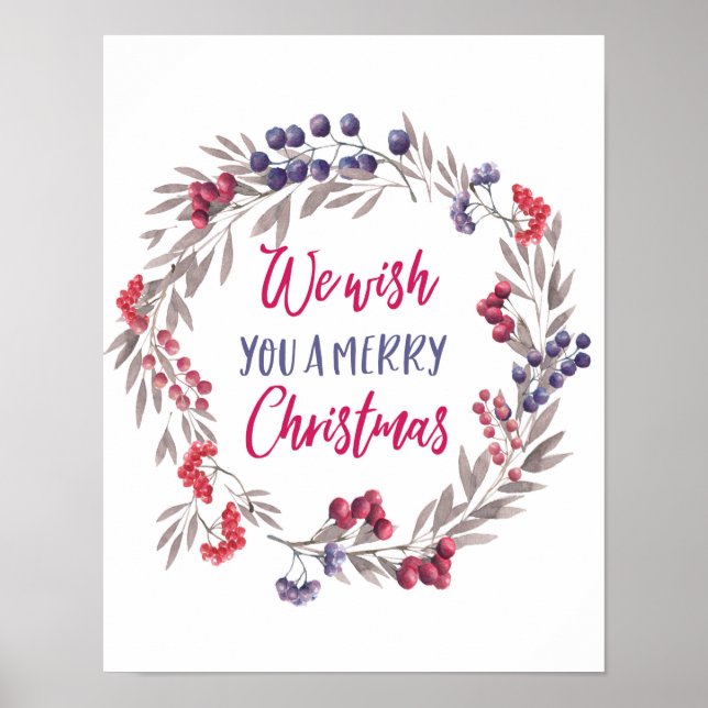 Wir wünschen Ihnen ein frohes Weihnachts-Poster-Dr Poster (Vorne)