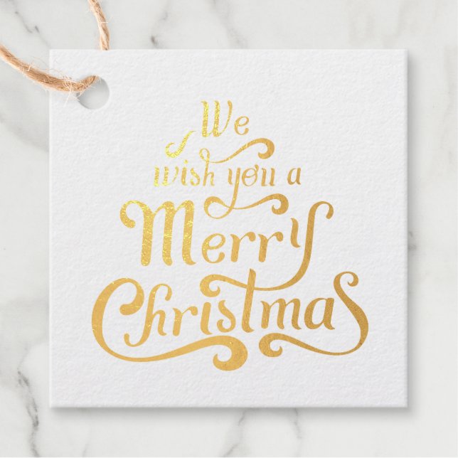 Wir wünschen Ihnen ein frohes Weihnachts-Script Go Geschenkanhänger (Vorderseite)