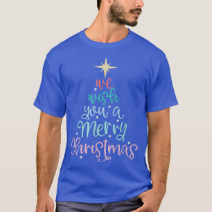 Wir wünschen Ihnen ein frohes Weihnachtsbaum Trend T-Shirt