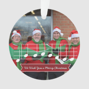 Wir wünschen Ihnen ein frohes Weihnachtsfest Musik Ornament