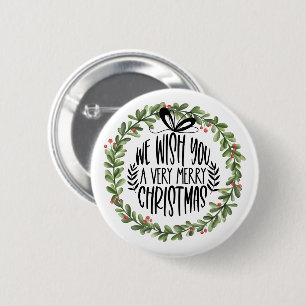 Wir wünschen Ihnen ein frohes Weihnachtswasser Button
