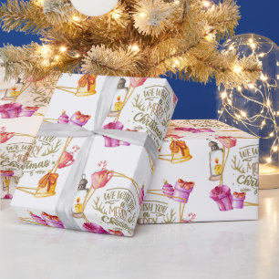 Wir wünschen Ihnen ein fröhliches Weihnachtsgesche Geschenkpapier