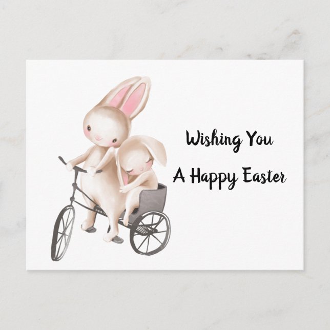 Wir wünschen Ihnen ein glückliches Ostern Postkarte (Vorderseite)
