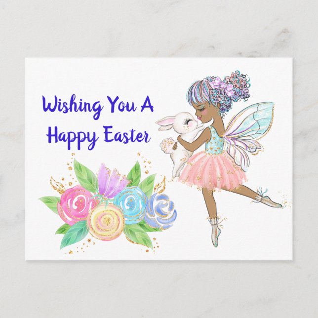 Wir wünschen Ihnen ein glückliches Ostern Postkarte (Vorderseite)
