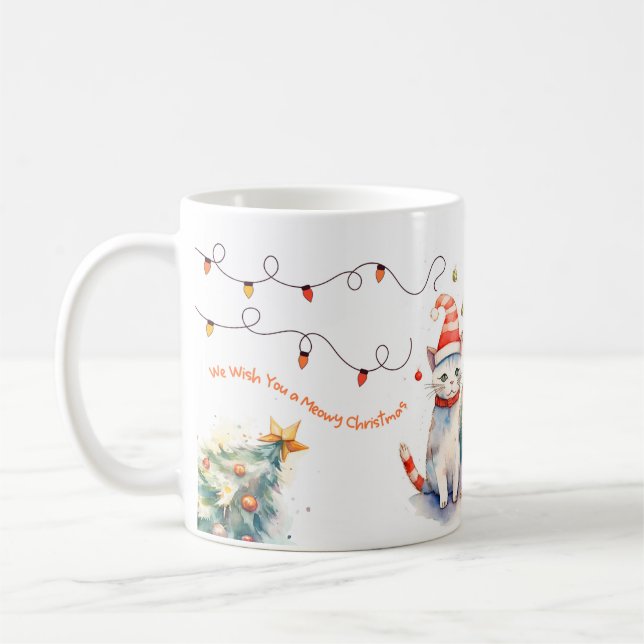 Wir wünschen Ihnen ein mildes Weihnachtsfest & Wei Kaffeetasse (Links)