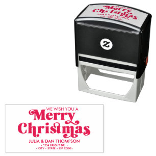 Wir wünschen Ihnen ein Personalisiertes Weihnachts Permastempel