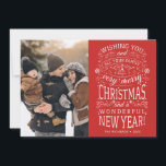 Wir wünschen Ihnen ein sehr frohes Weihnachtsfest- Feiertagskarte<br><div class="desc">Typografisch angetriebene Foto-Urlaubskarten mit den Worten "Wir wünschen Ihnen und Ihrer ganzen Familie ein frohes Weihnachtsfest und ein wundervolles Neues Jahr".</div>